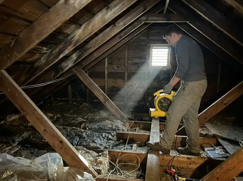 attic-water-damage-drying-proc-007 — frequently asked questions, Emergency Water Extraction & 24/7 Flood Response in Fillmor…